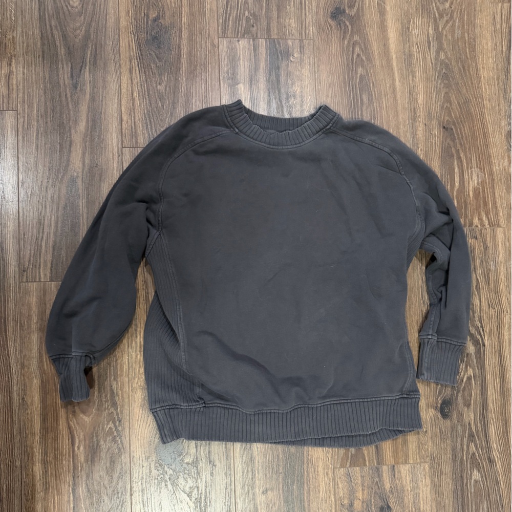 Aerie Black Crew Neck Sweater